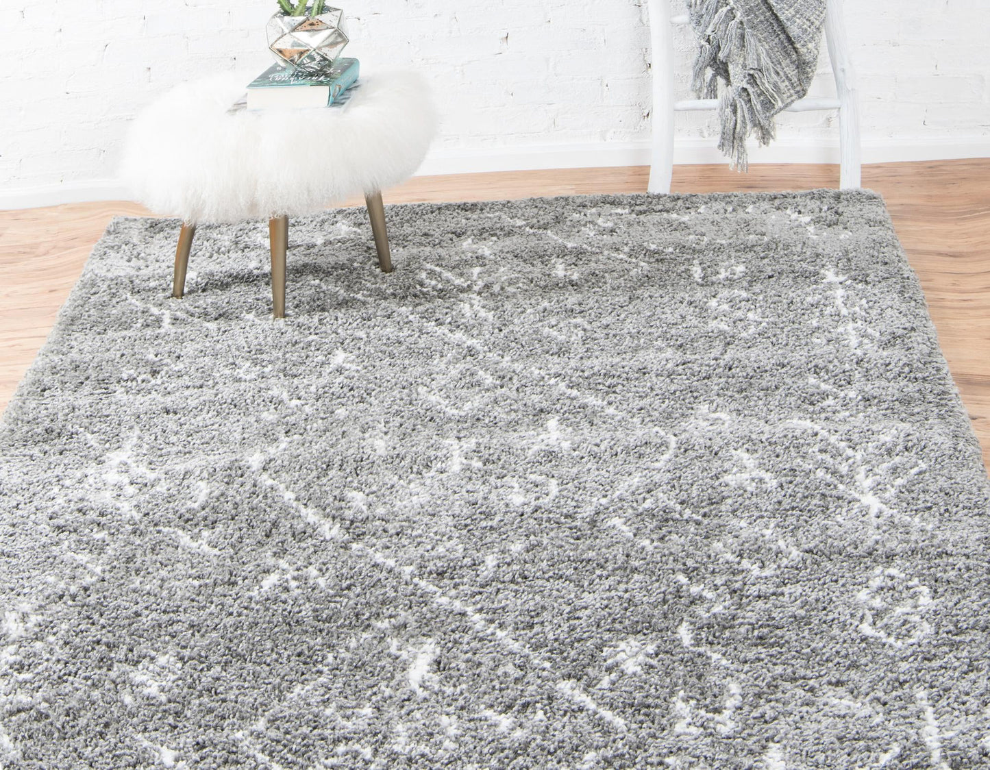 Teppich "MARA Shaggy" Rechteckig Grau 150x245 cm