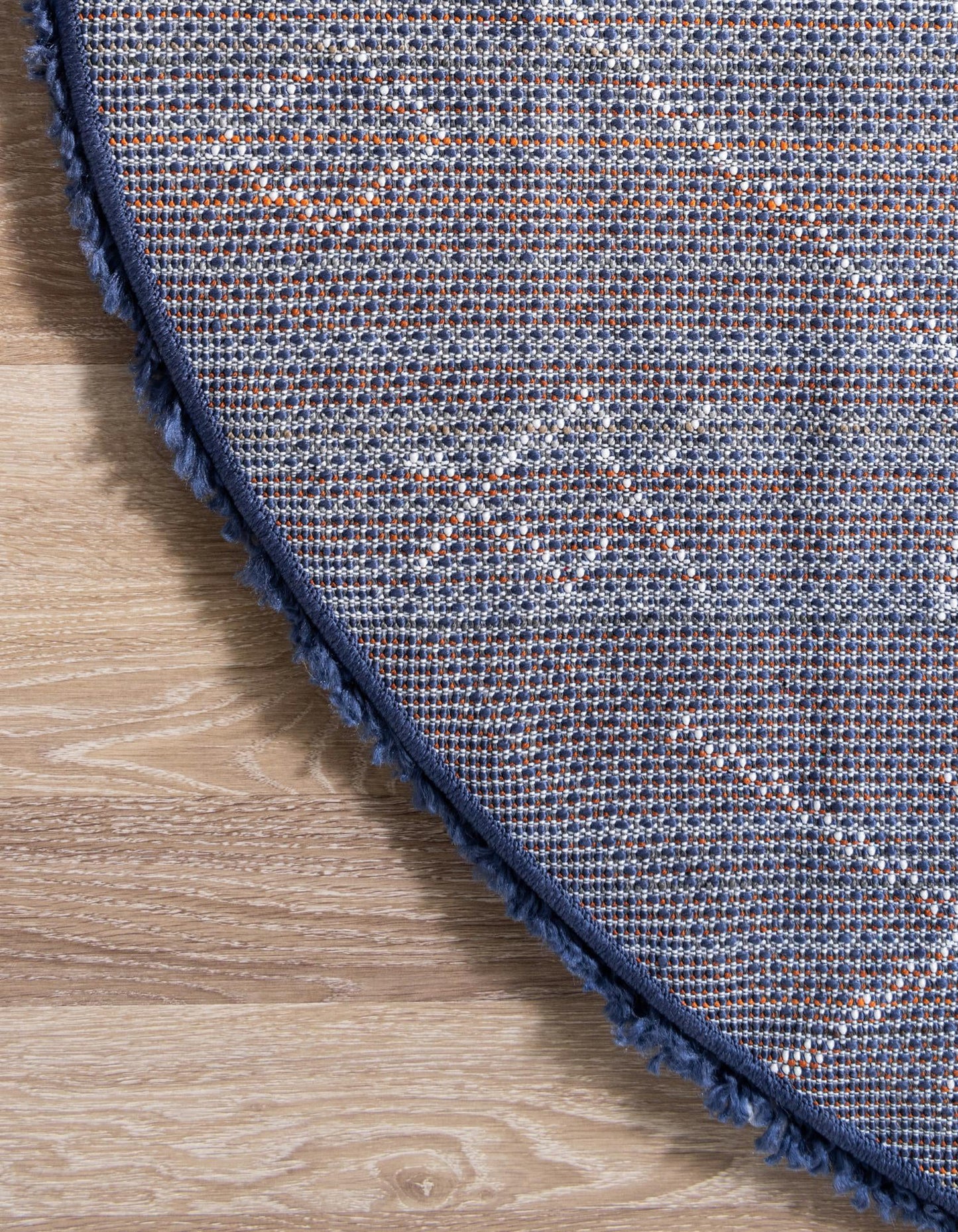 Teppich "MARA Shaggy" Rund Marineblau 150x150 cm