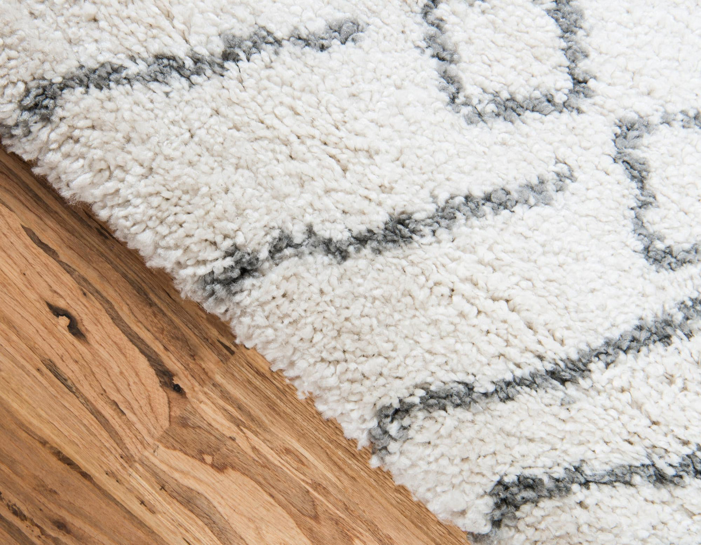 Teppich MARA Shaggy Rechteckig Elfenbein diverse Größen