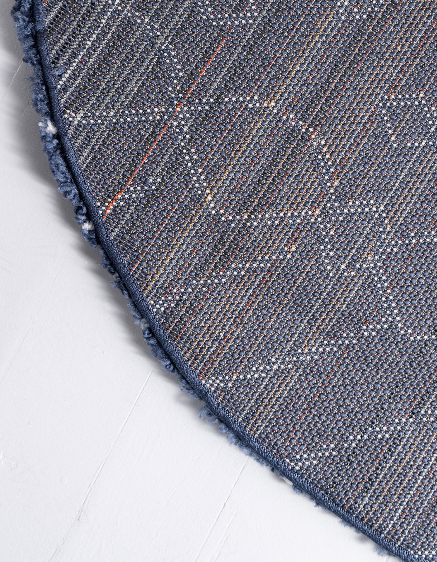 Teppich "MARA Shaggy" Rund Marineblau 150x150 cm