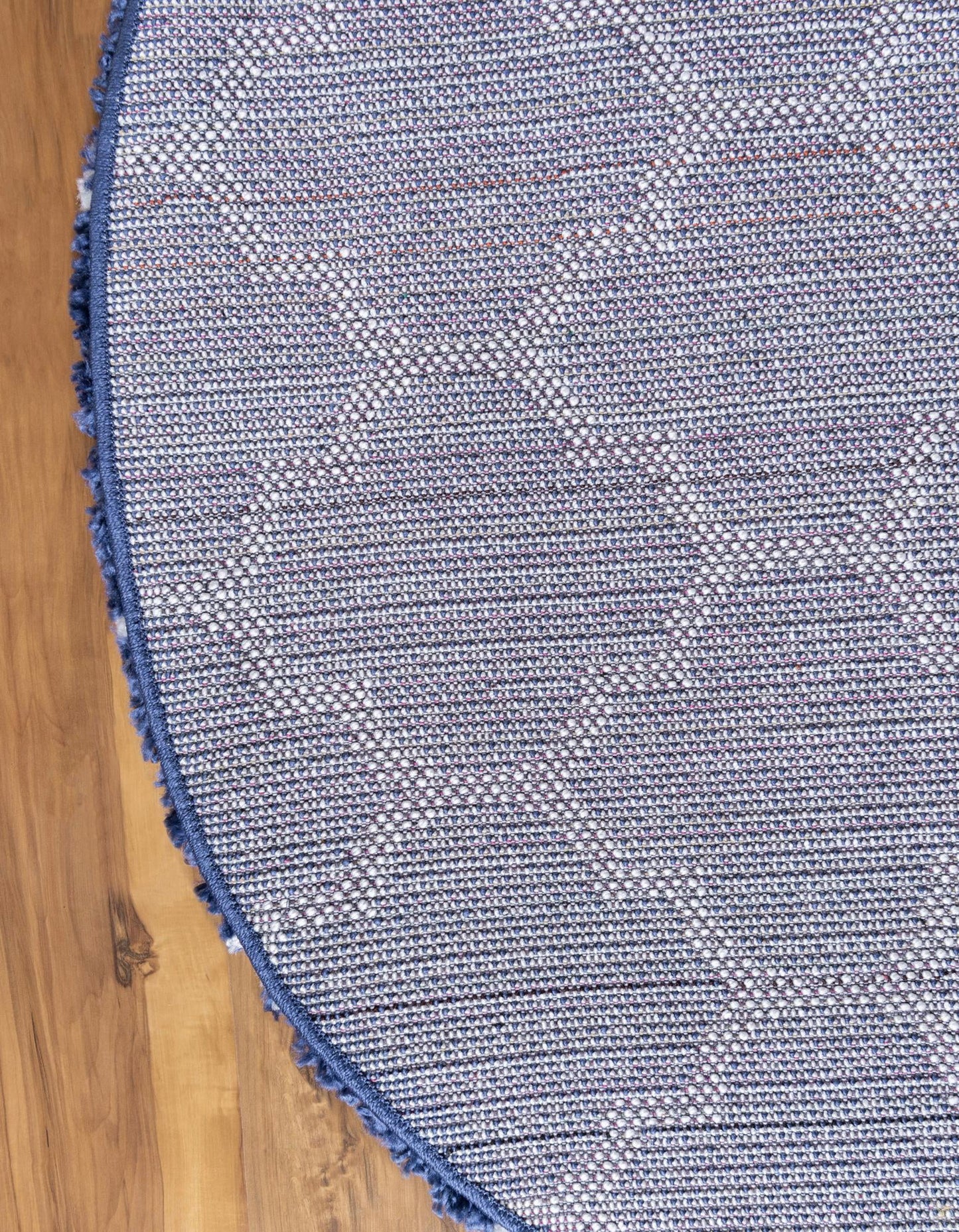 Teppich "MARA Shaggy" Rund Ultra-Marineblau 150x150 cm