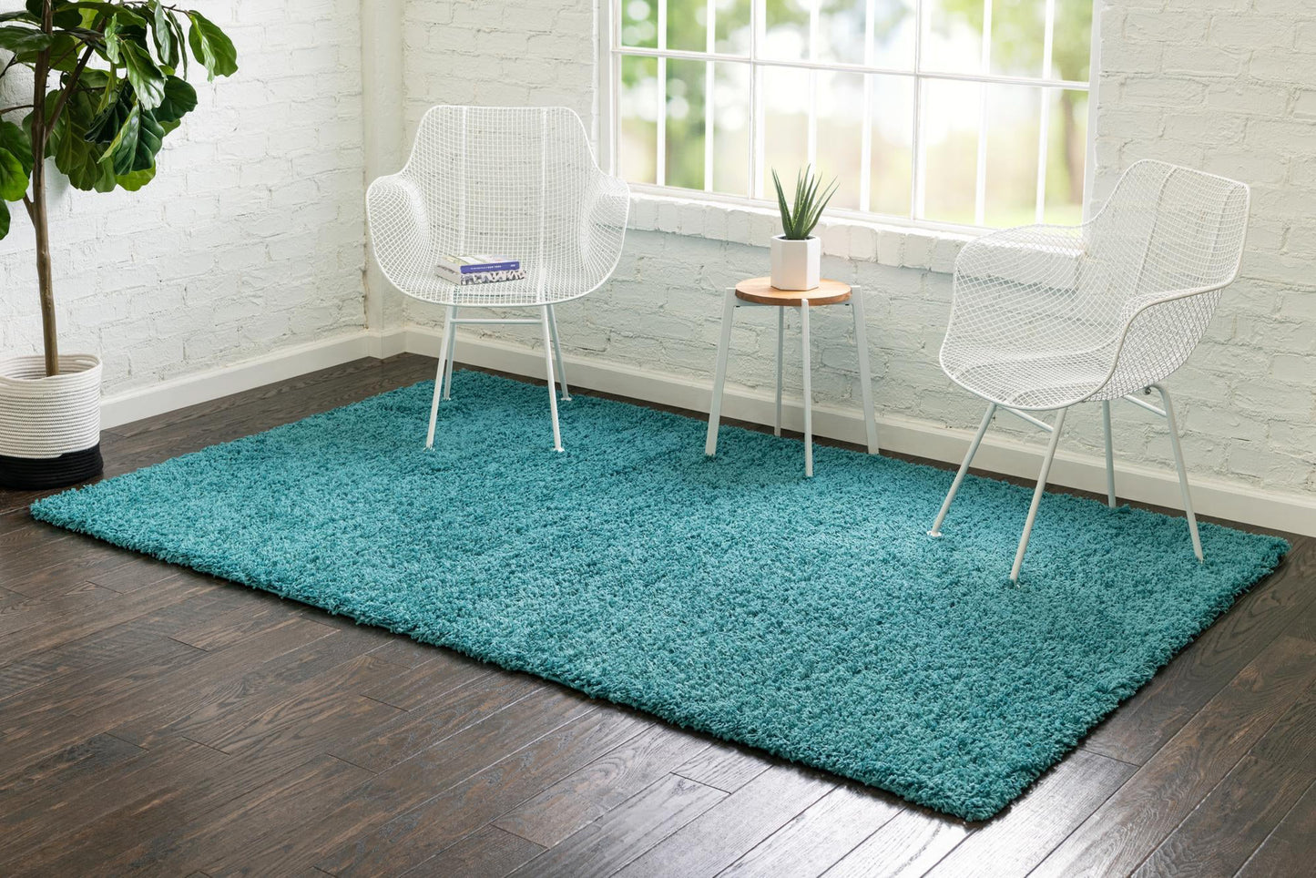 Teppich "HIGH-FLOR" Rechteckig Türkis 150x245 cm