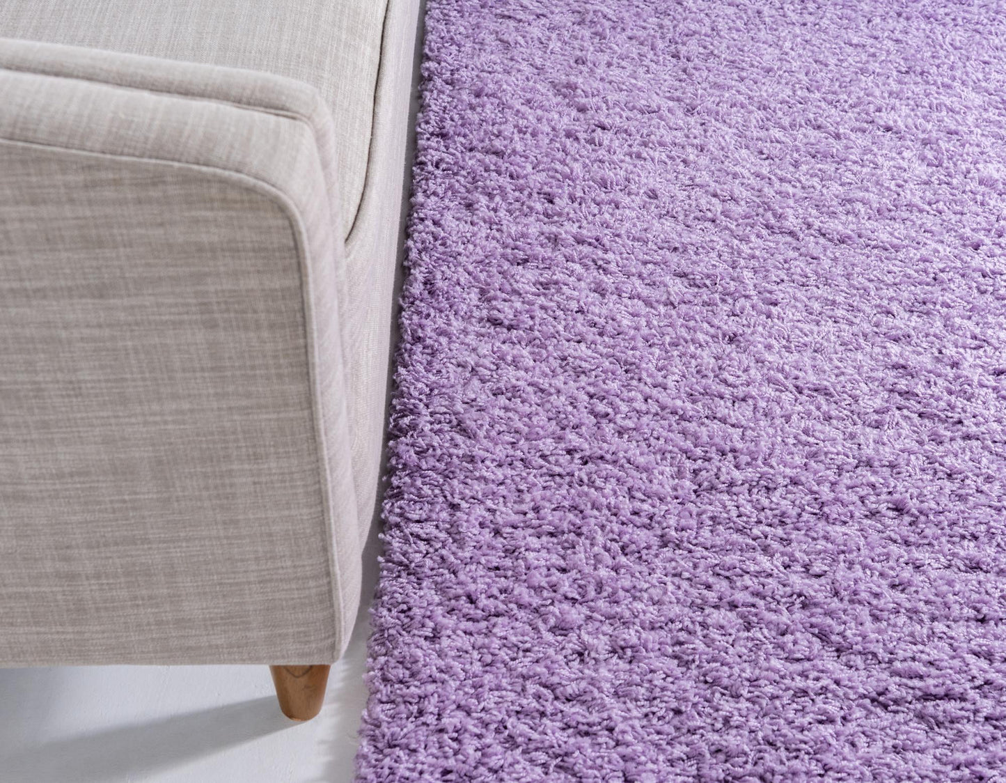 Teppich HIGH-FLOR Rechteckig Lila diverse Größen