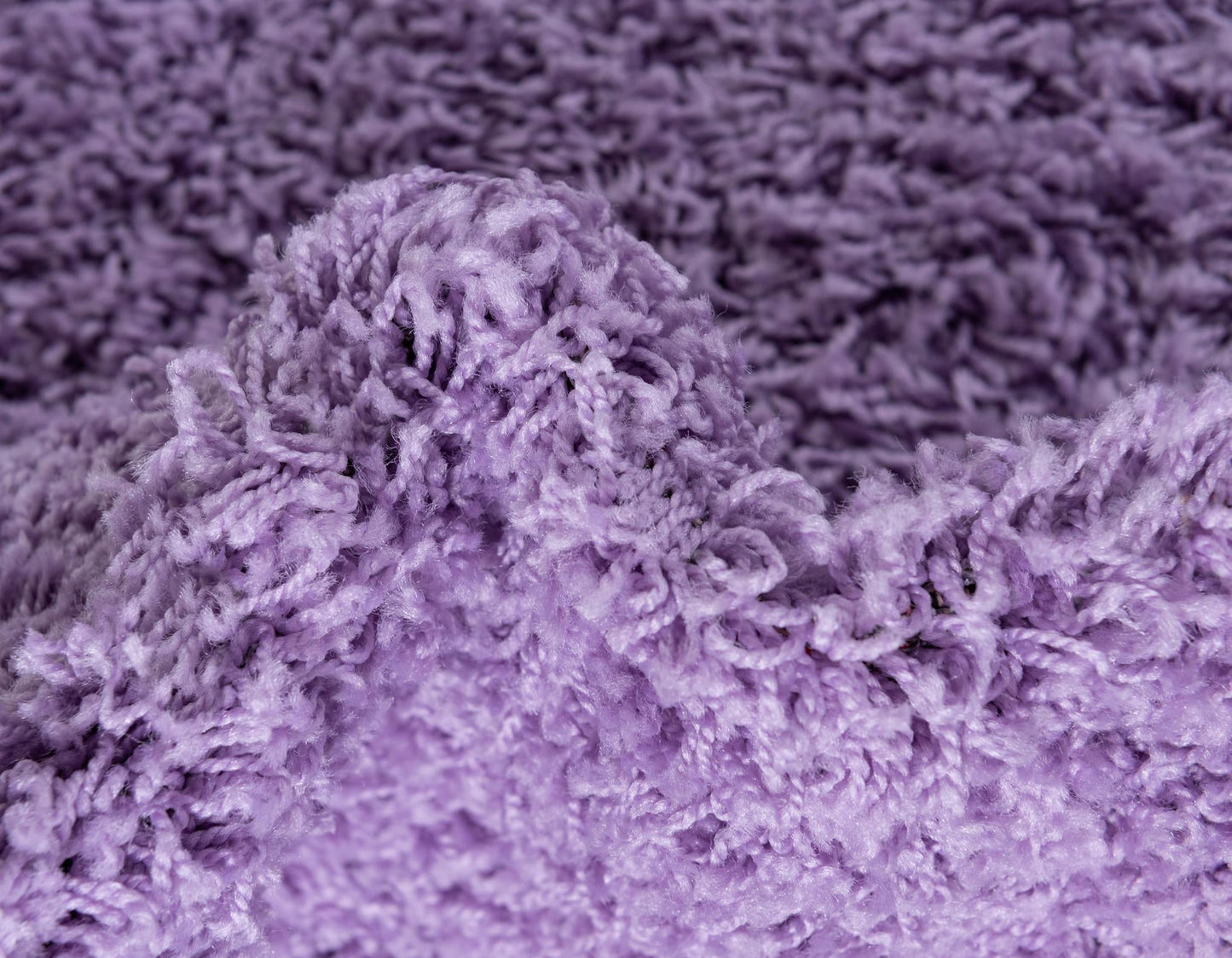Teppich HIGH-FLOR Rechteckig Lila diverse Größen