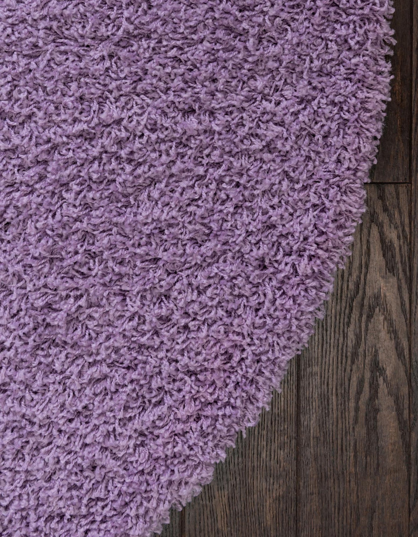 Teppich "HIGH-FLOR" Rund Lila 120x120 cm