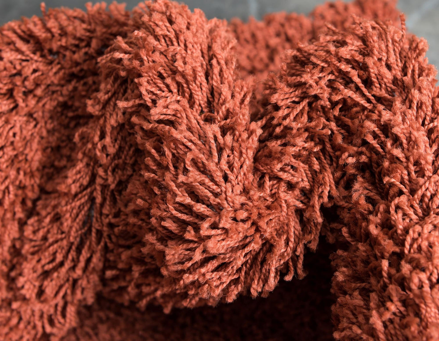 Teppich "HIGH-FLOR" Läufer Terracotta 65x195 cm