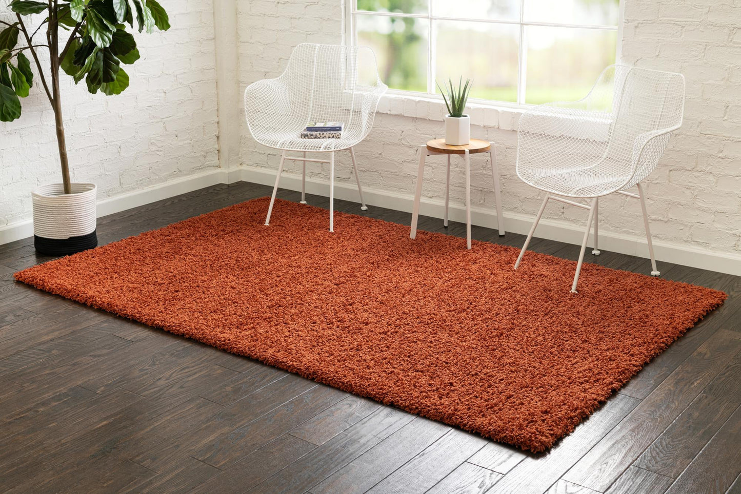 Teppich "HIGH-FLOR" Rechteckig Terracotta 65x90 cm