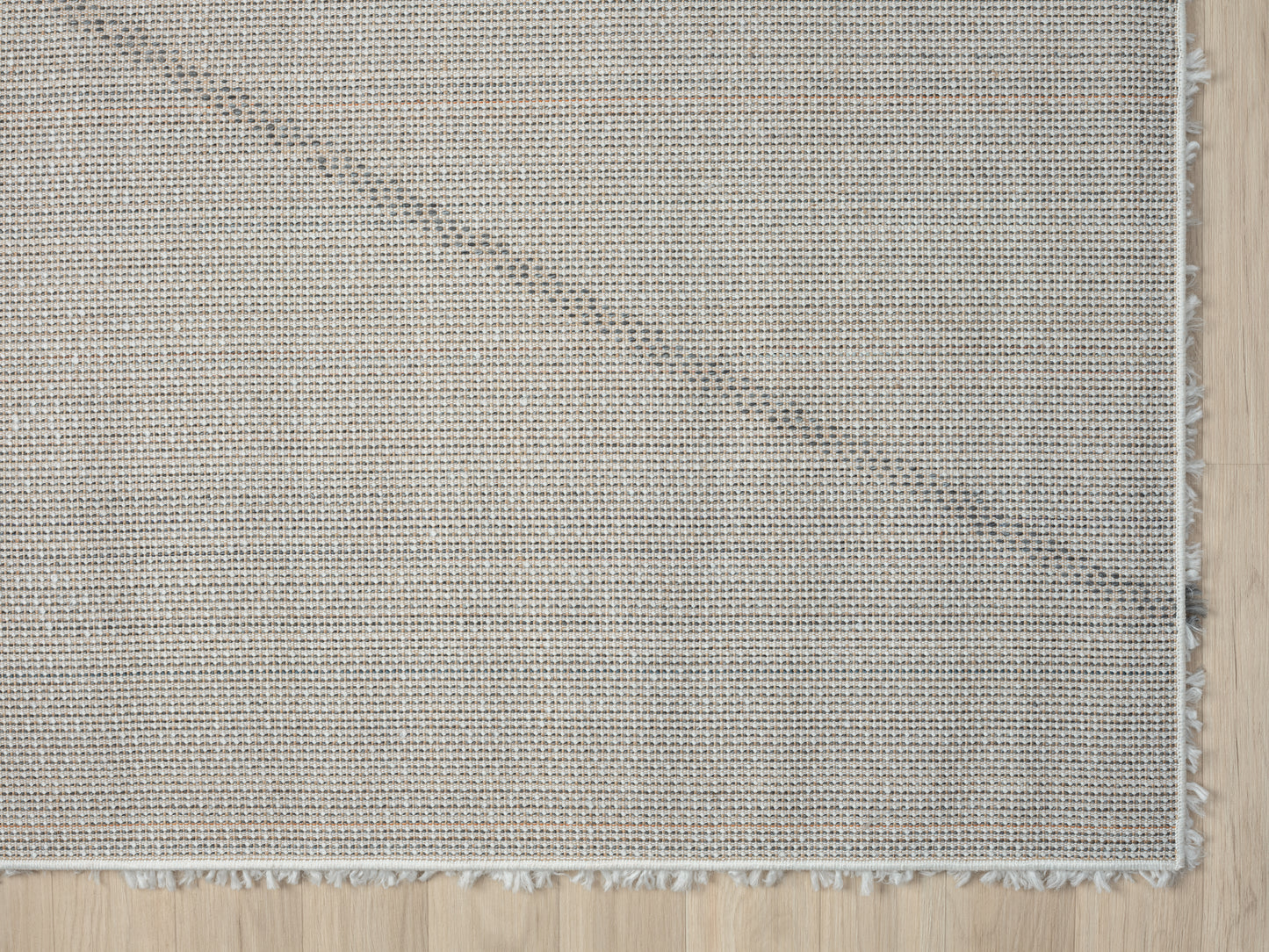 Hochflor Teppich SHAGGY-Raute creme rechteckig diverse Größen