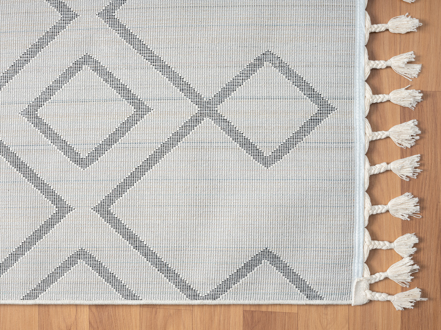 Teppich ORIENTAL quadratisch weiß 240 x 240 cm