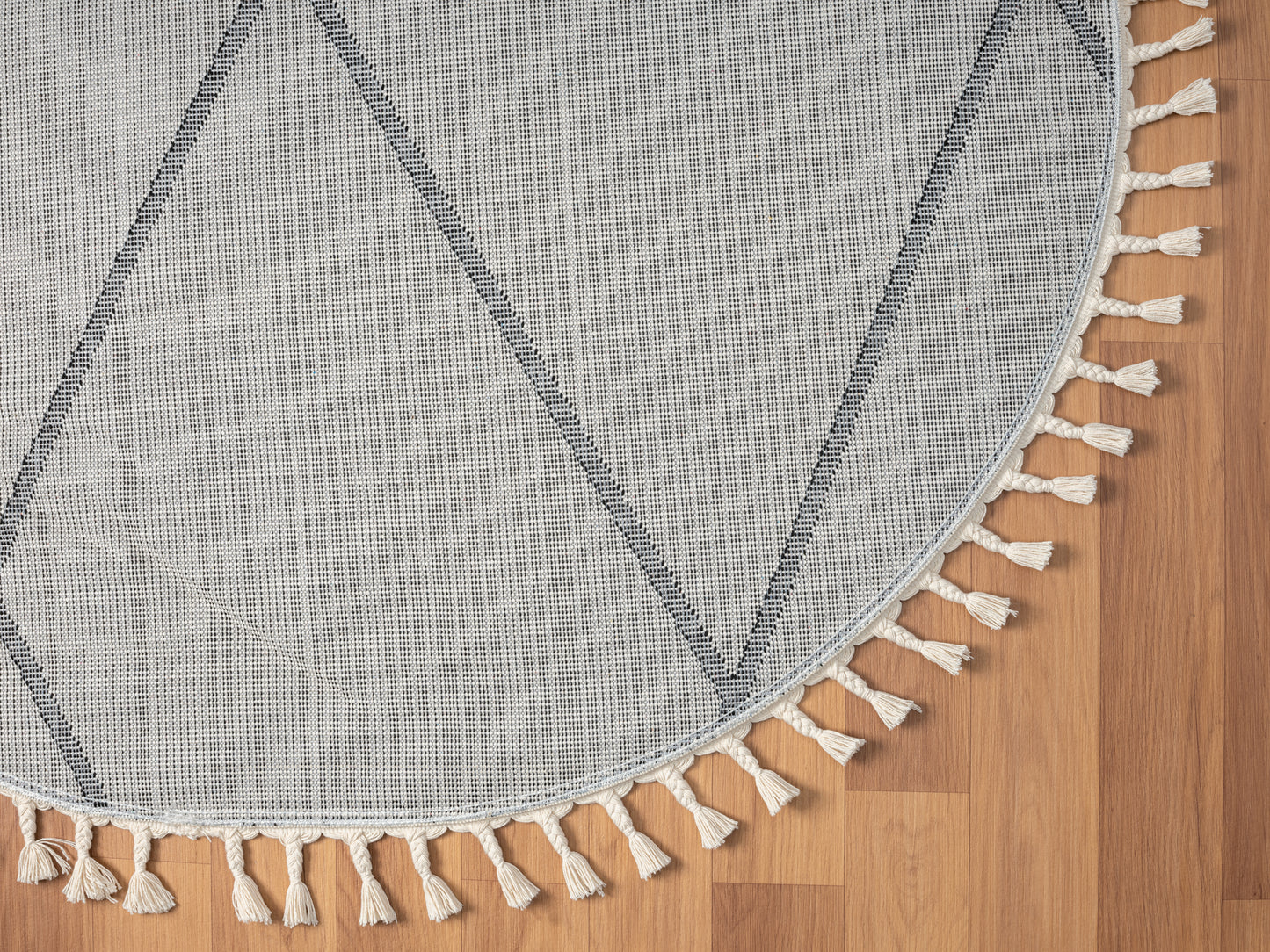 Teppich ROMBO rund weiß diverse Größen