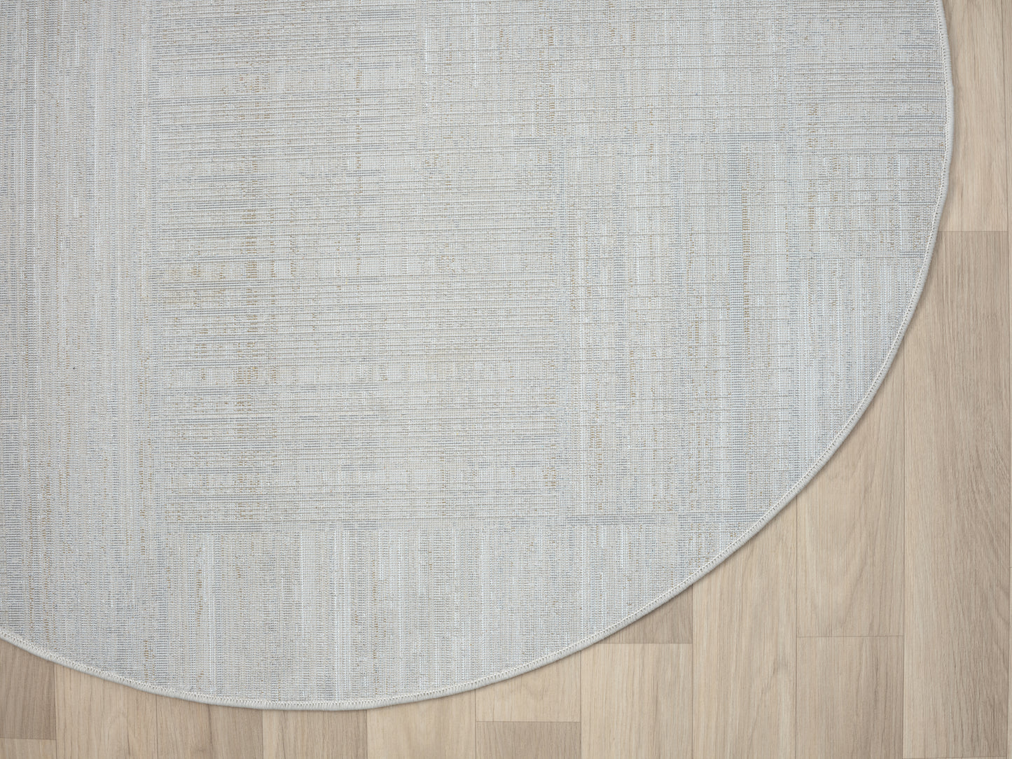 Teppich LAMPU rund Creme 120 x 120 cm