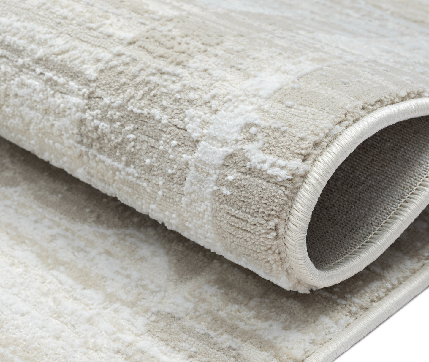Teppich CERCHIO rechteckig Creme-Grau diverse Größen