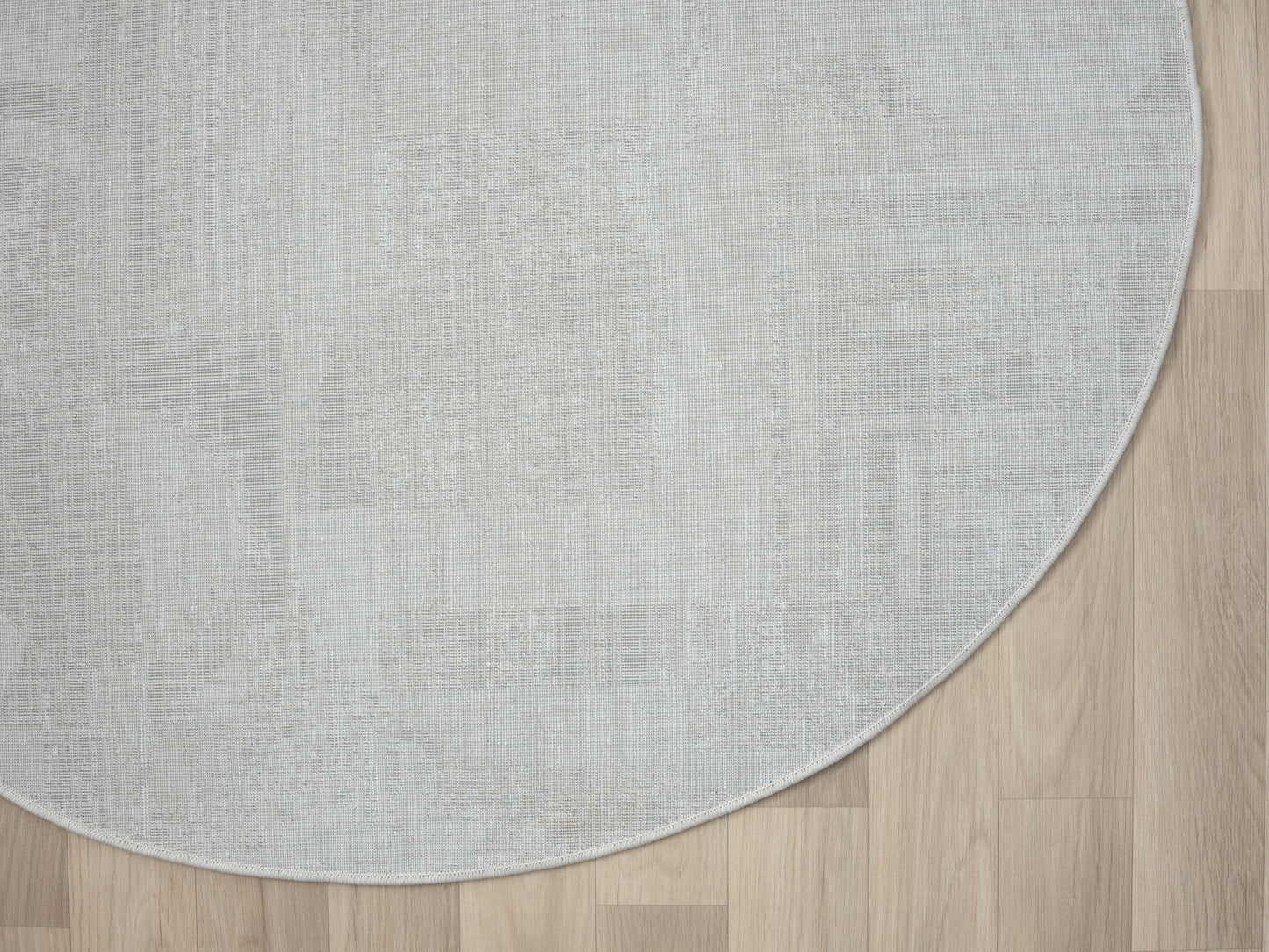 Teppich CERCHIO rund Creme-Grau 120 x 120 cm