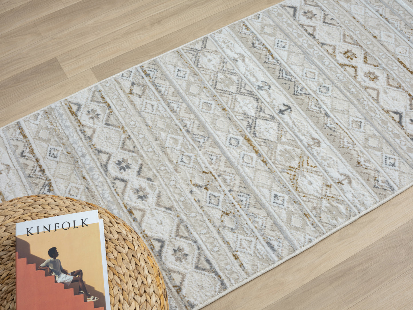 Teppich NOMAD rechteckig Creme-Multi diverse Größen