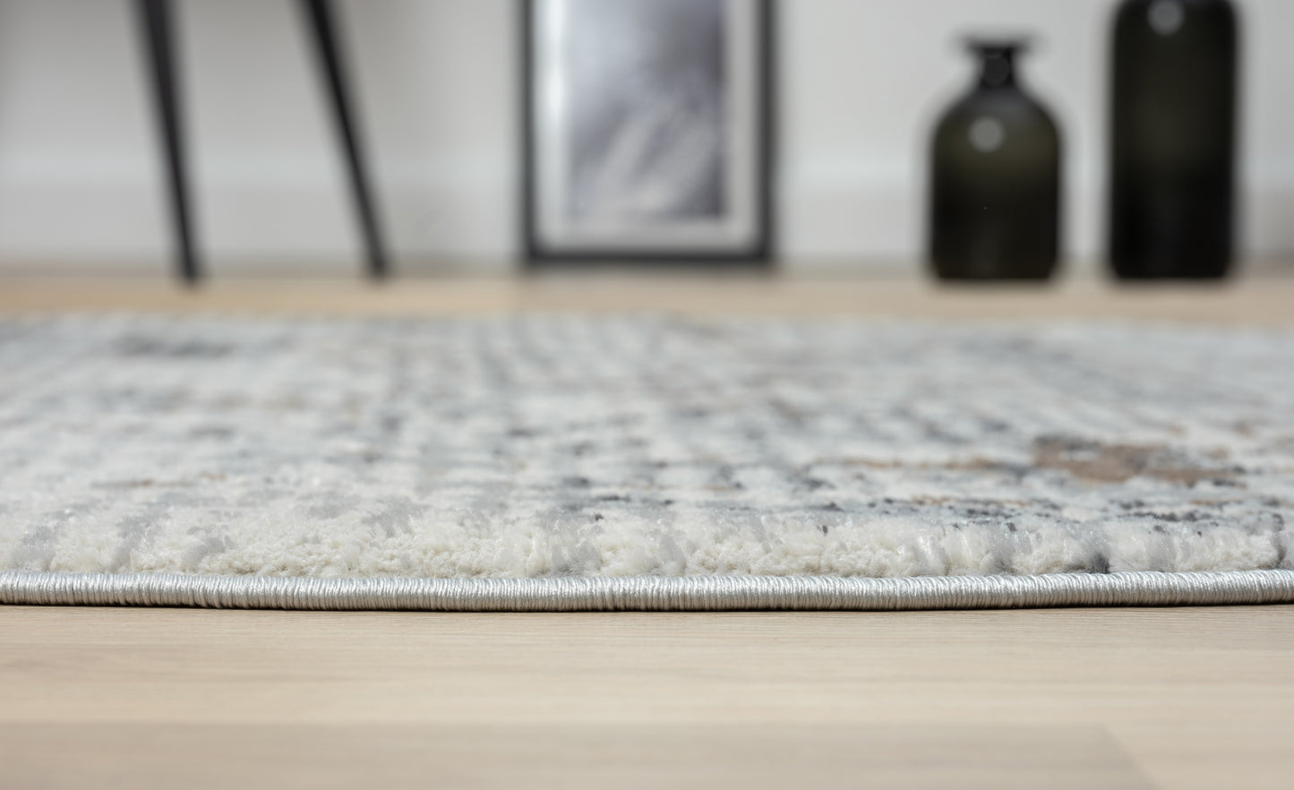 Teppich ALEGRIA rund Creme 120 x 120 cm