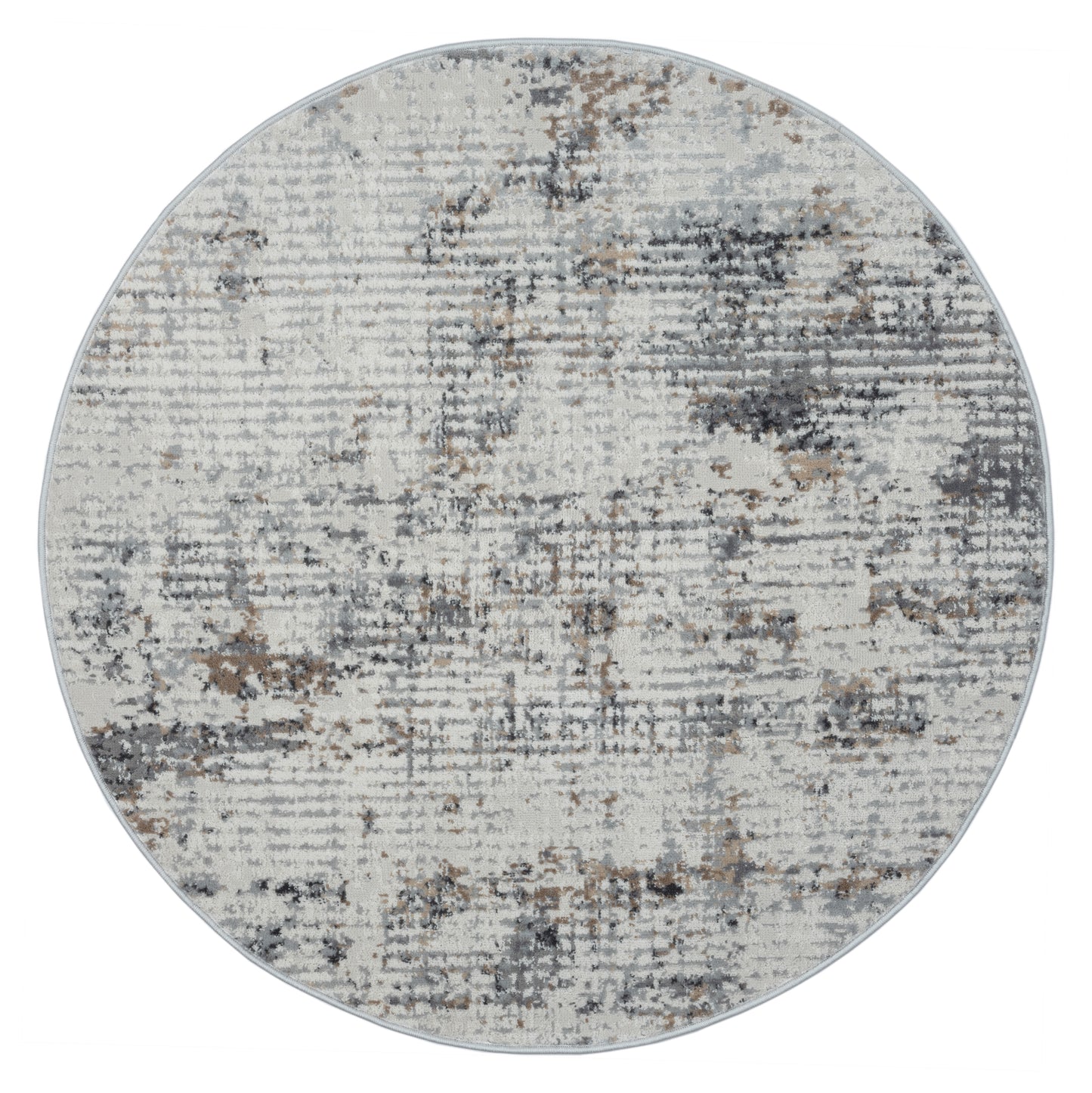 Teppich ALEGRIA rund Creme 120 x 120 cm