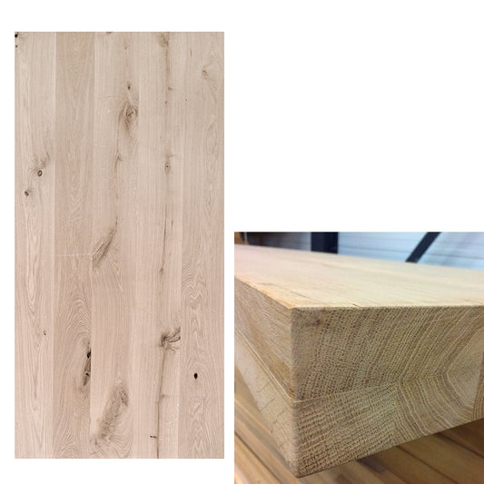 Tischplatte Eiche Twinline CASTLE COLLECTION Stärke 45mm (22,5+22,5mm)