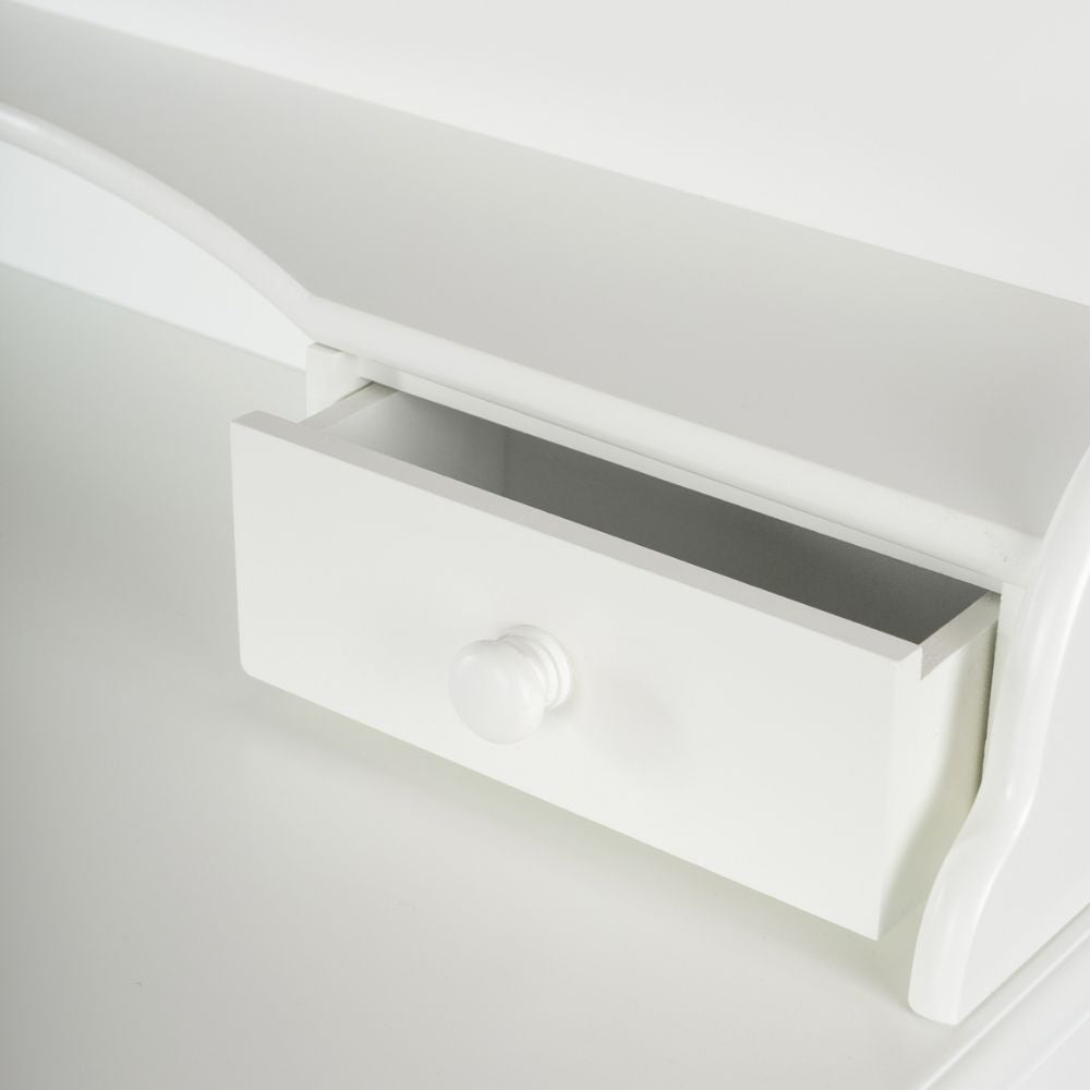Romantischer Sekretär TAMIRA ca.90cm weiss Schubladen