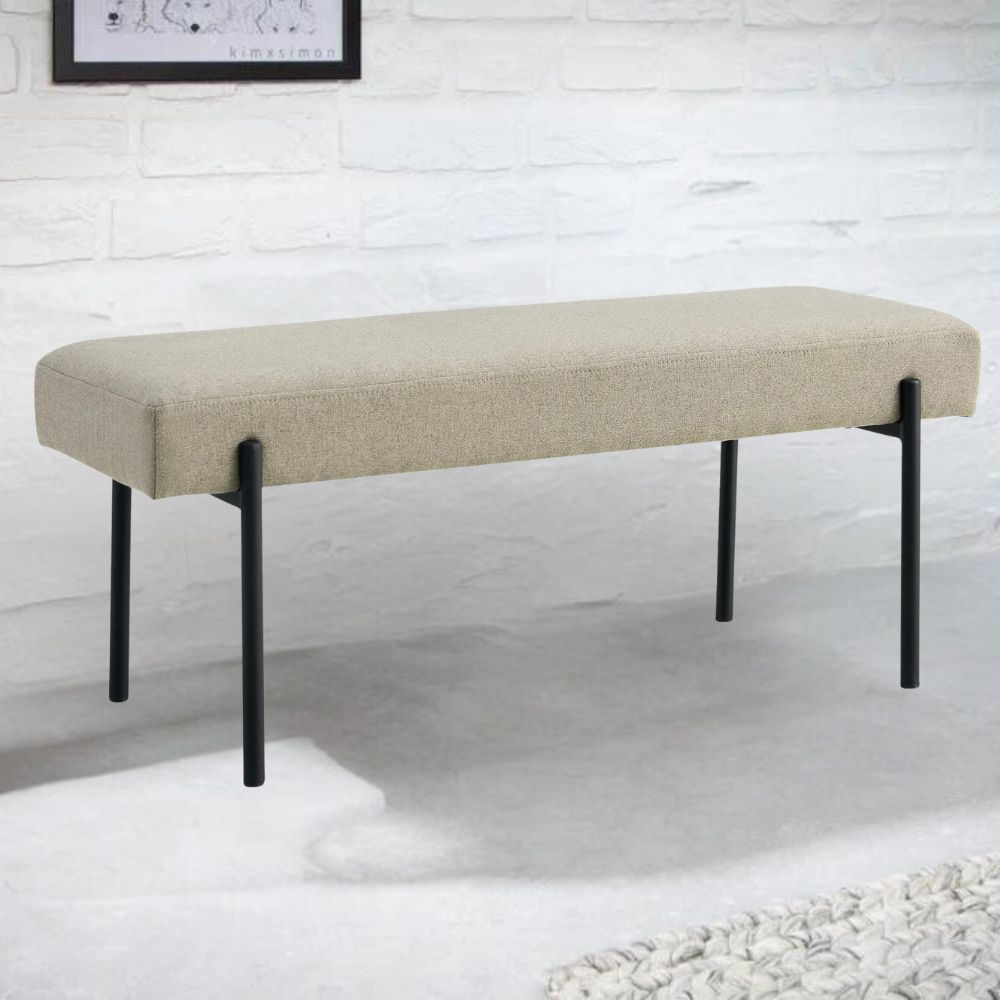 Design Sitzbank NORDIC 100cm sand Strukturstoff