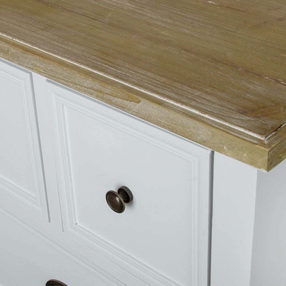 Sideboard Apothekerkommode VENICE weiss 141x96cm