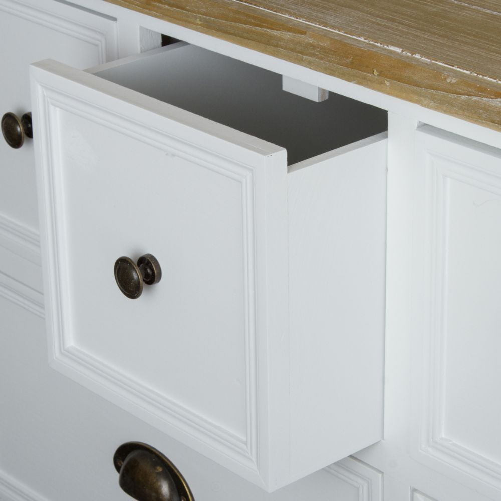 Sideboard Apothekerkommode VENICE weiss 141x96cm