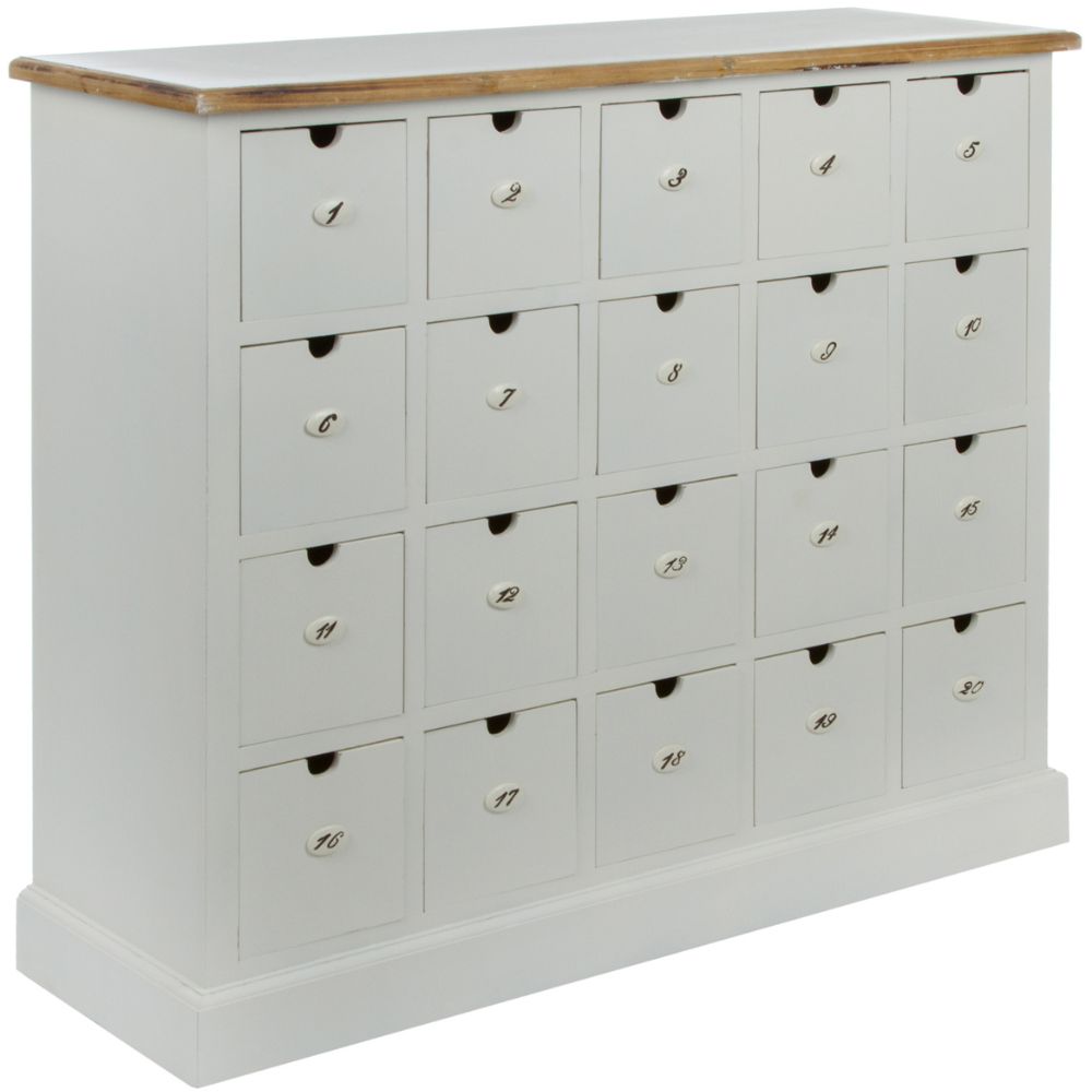 Sideboard Apothekerkommode VENICE weiss 105x93cm