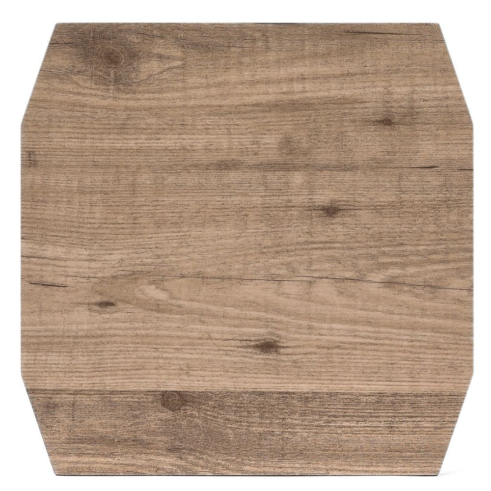 Moderner Beistelltisch TRAVERSO 40cm Industrie-Look taupe schwarz