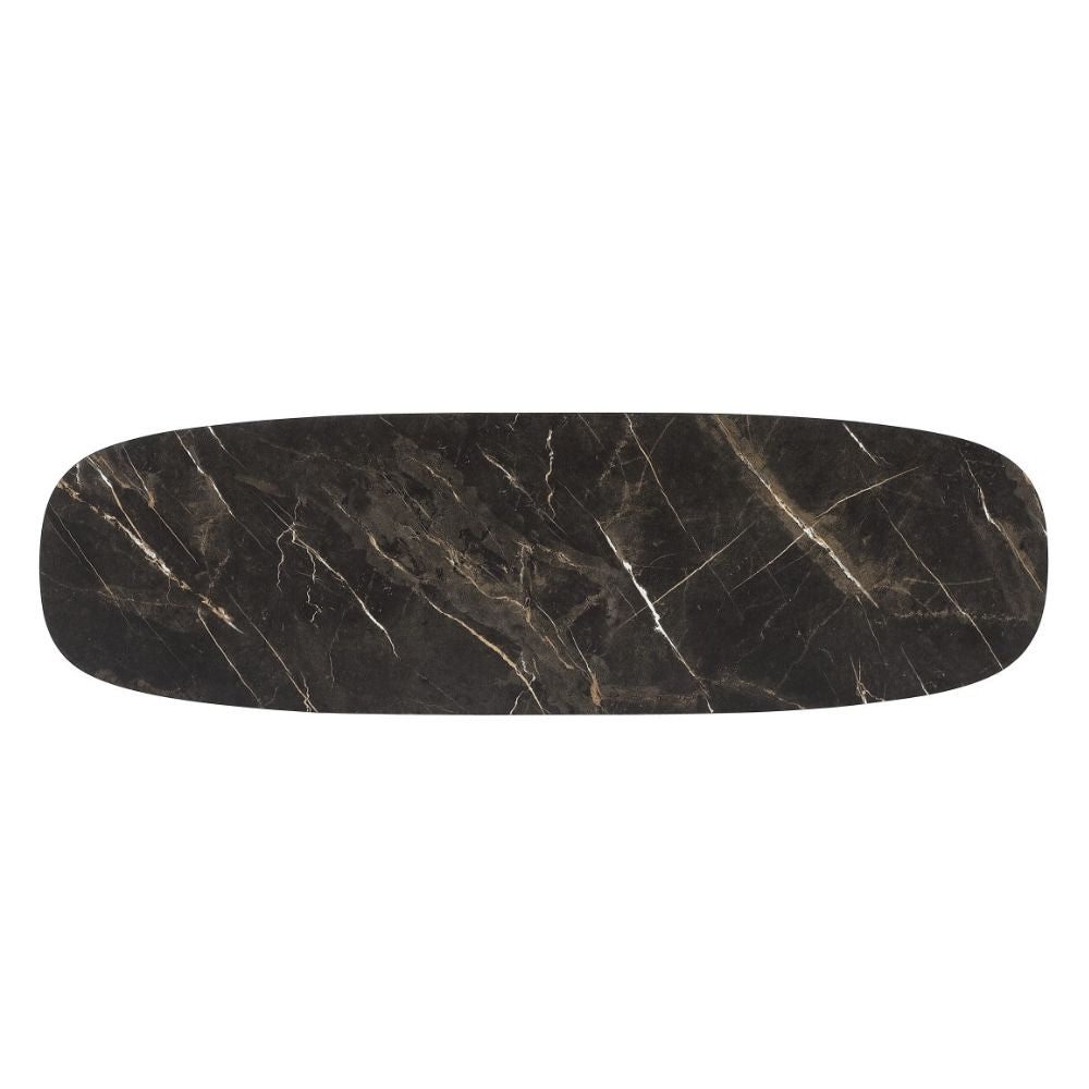 Moderne Design Konsole MARMOL-Plus 100cm schwarz Marmor-Optik