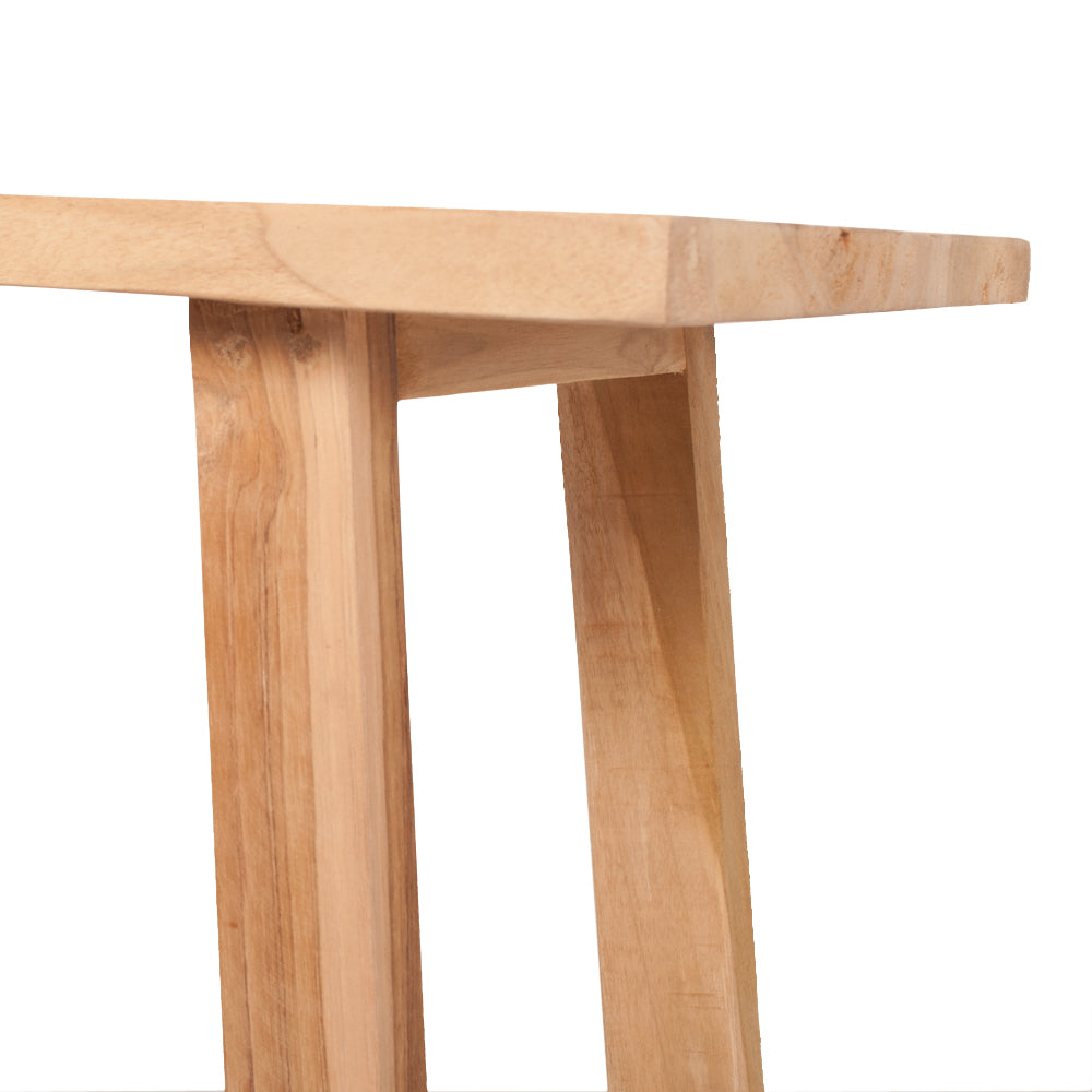 Individuelle Teak Konsole GEMI 100cm Natural Konsolentisch Ablage