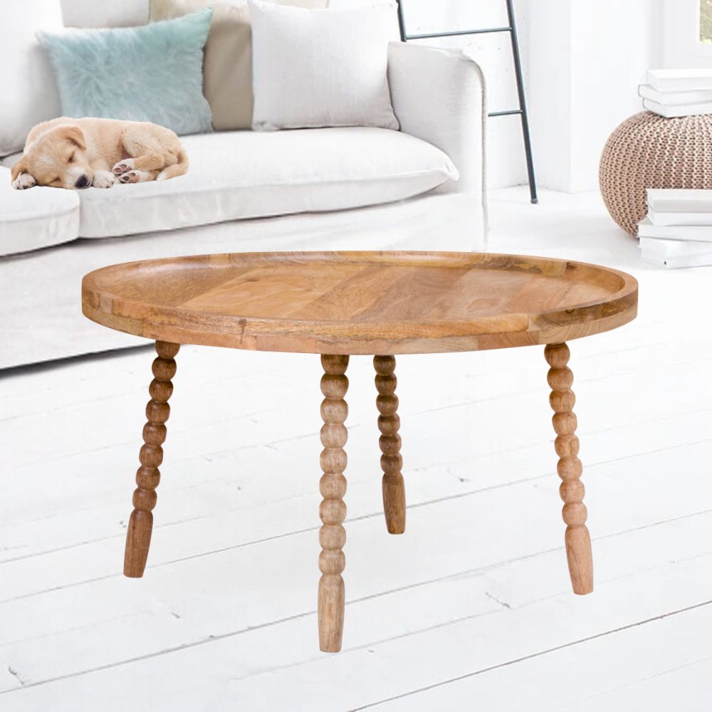 Design Couchtisch UMMA Mangoholz ca.D60cm