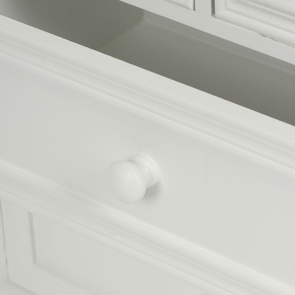 Romantische Mini-Kommode PATRIZIA weiss 55cm Landhaus