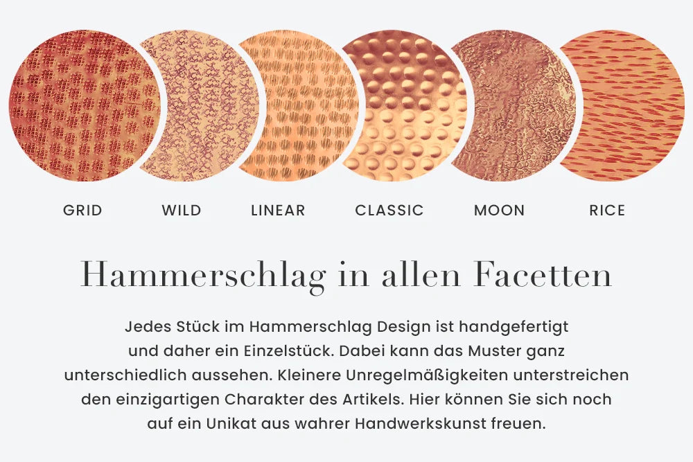 Stylischer Beistelltisch MARTELLO Aluminium ca.60cm kupfer