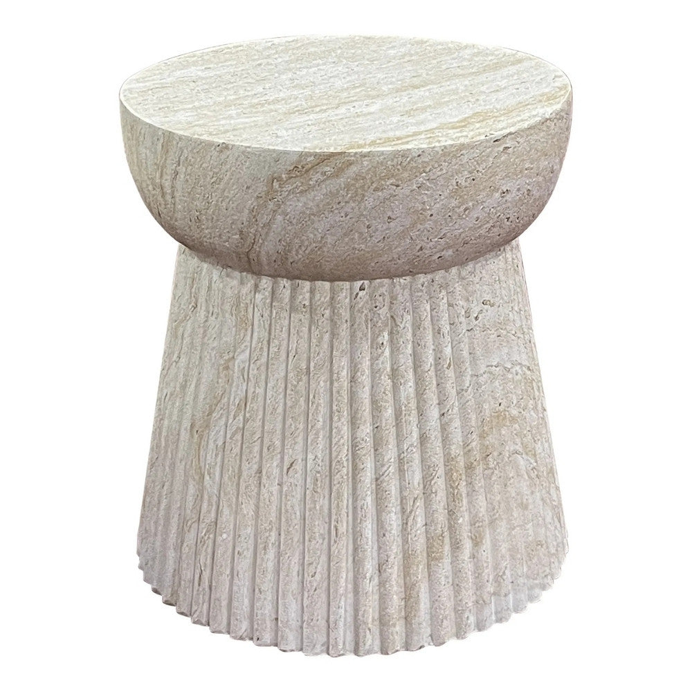 Design Beistelltisch FIBRA 45cm Fieberglass In-/ Outdoor Betonoptik