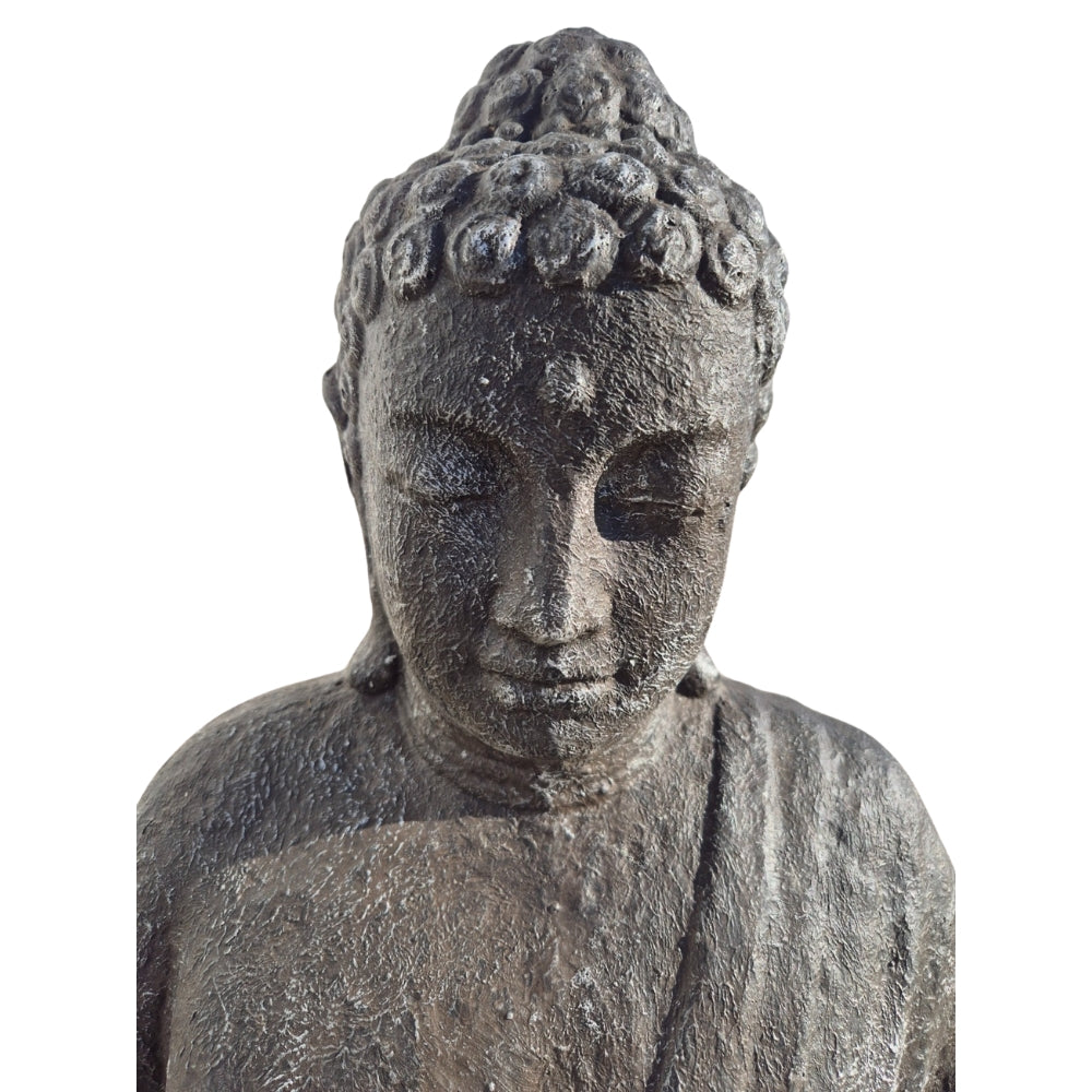 Dekorative Figur BUDDHA PROTECT 80cm anthrazit Garten Indoor