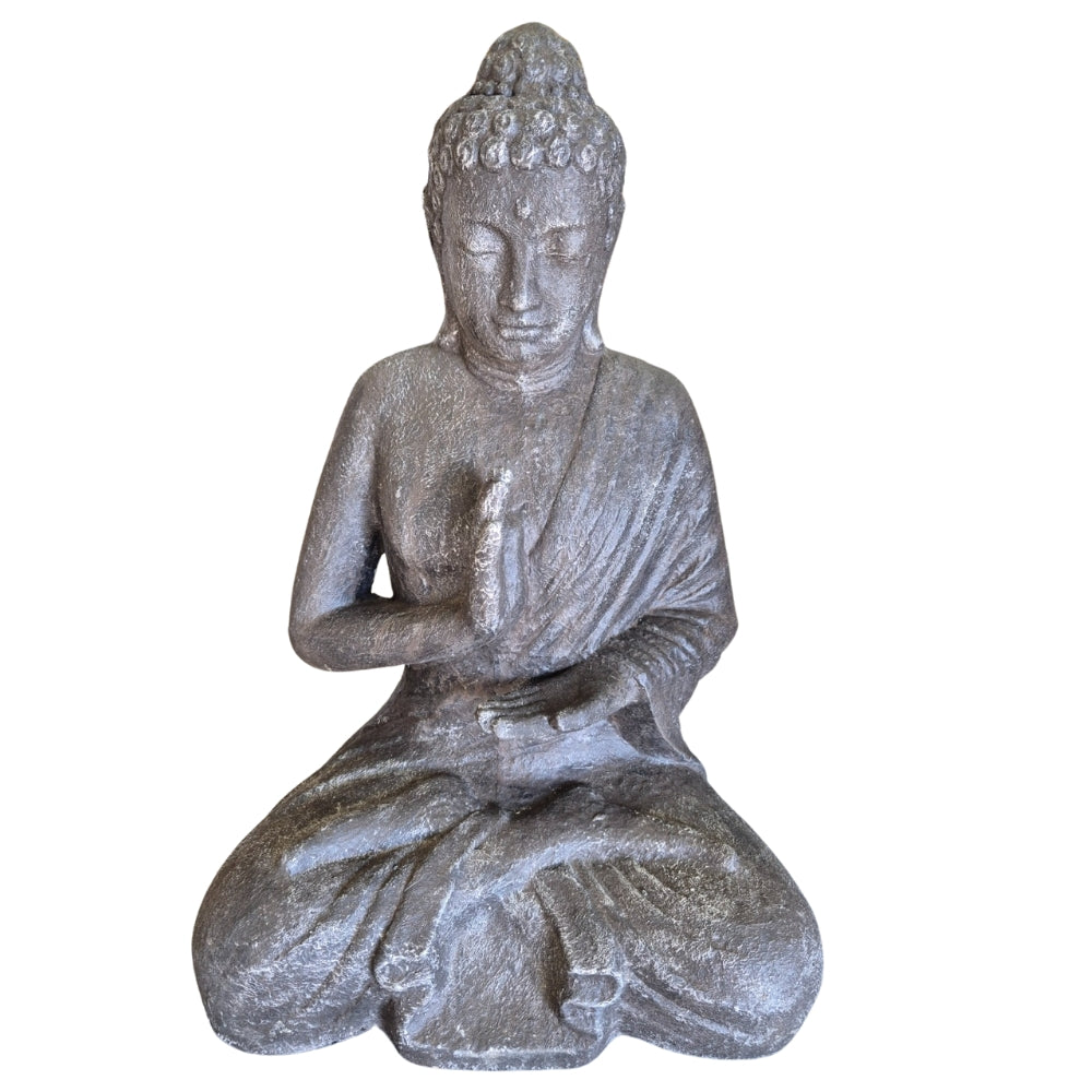 Dekorative Figur BUDDHA PROTECT 80cm anthrazit Garten Indoor