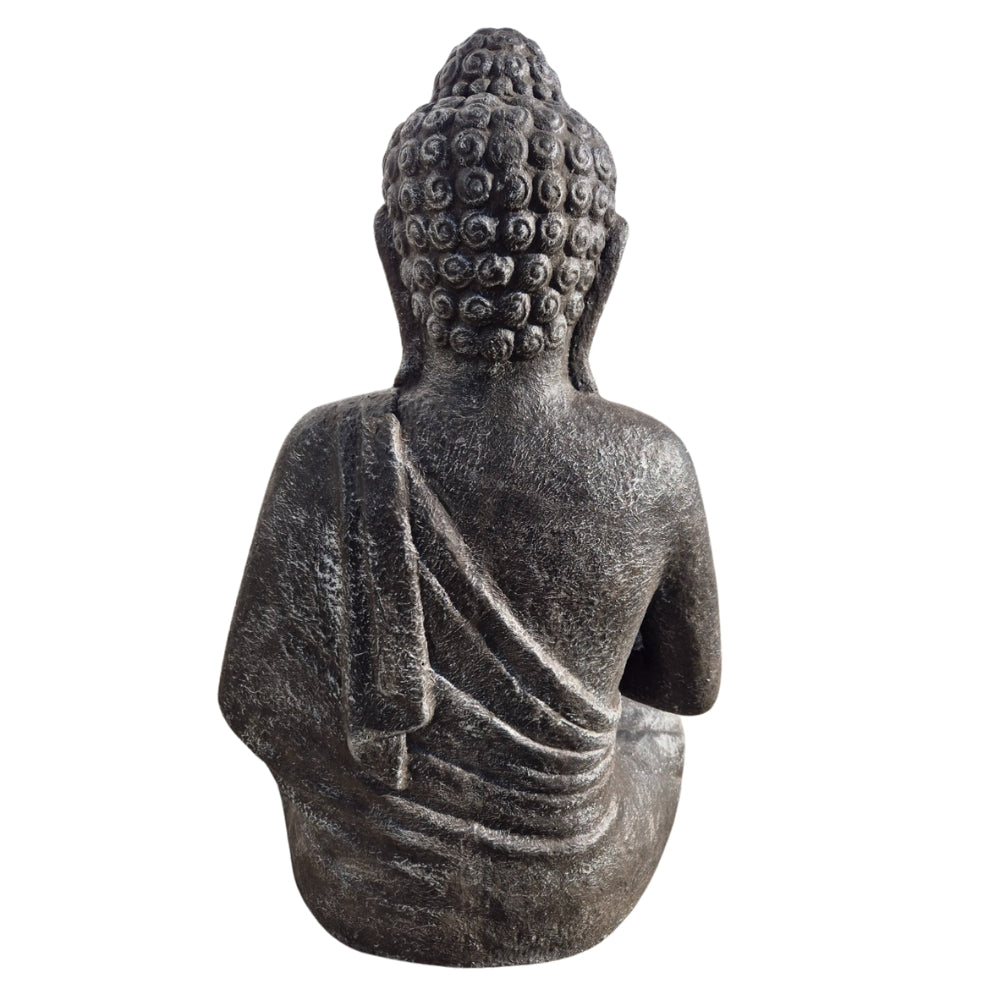 Dekorative Figur BUDDHA PROTECT 80cm anthrazit Garten Indoor