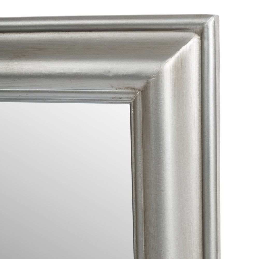 Vintage Spiegel FONDA Silber-Antik 82x62cm Facettenschliff