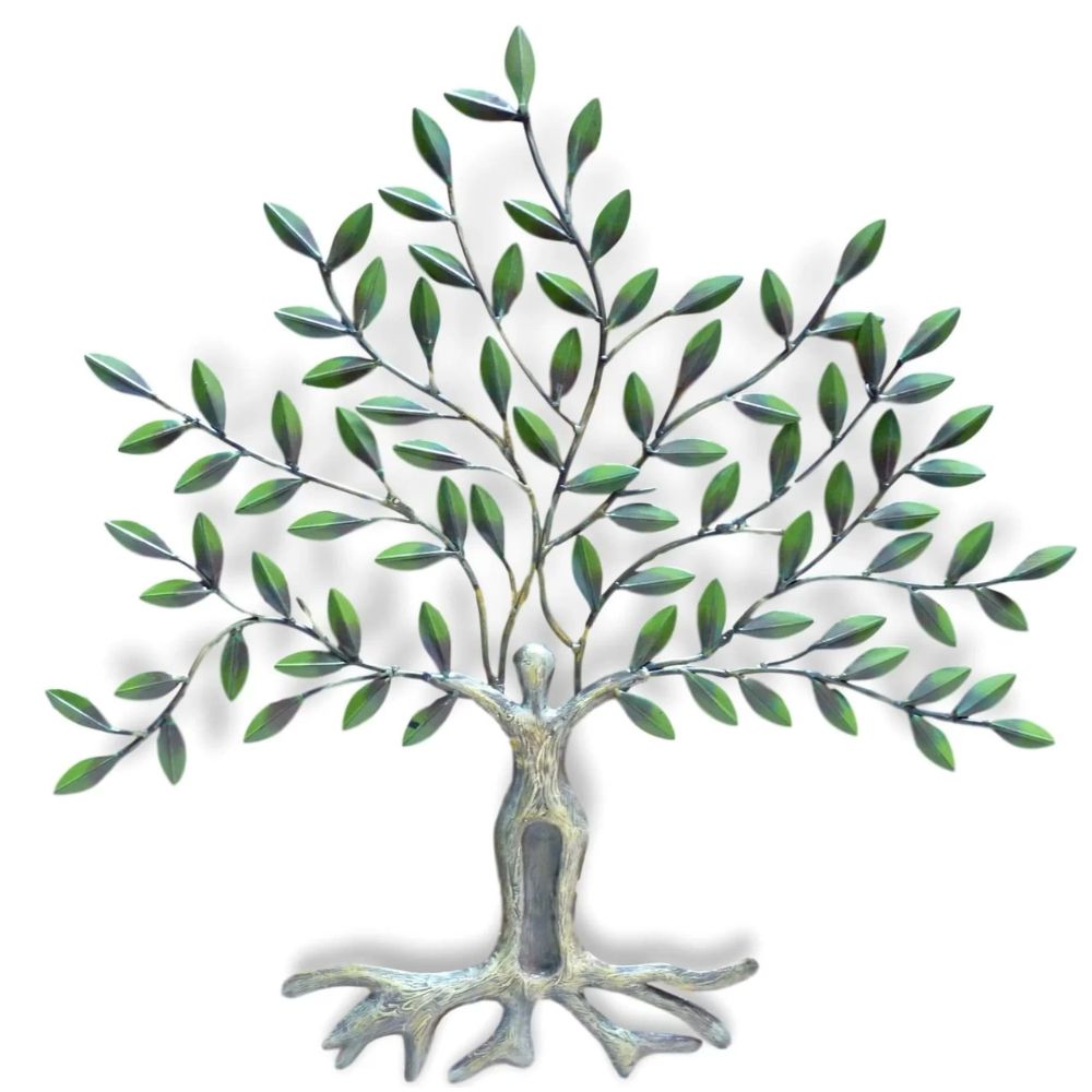 Dekorativer LEBENSBAUM ca.84cm Metall handbemalt