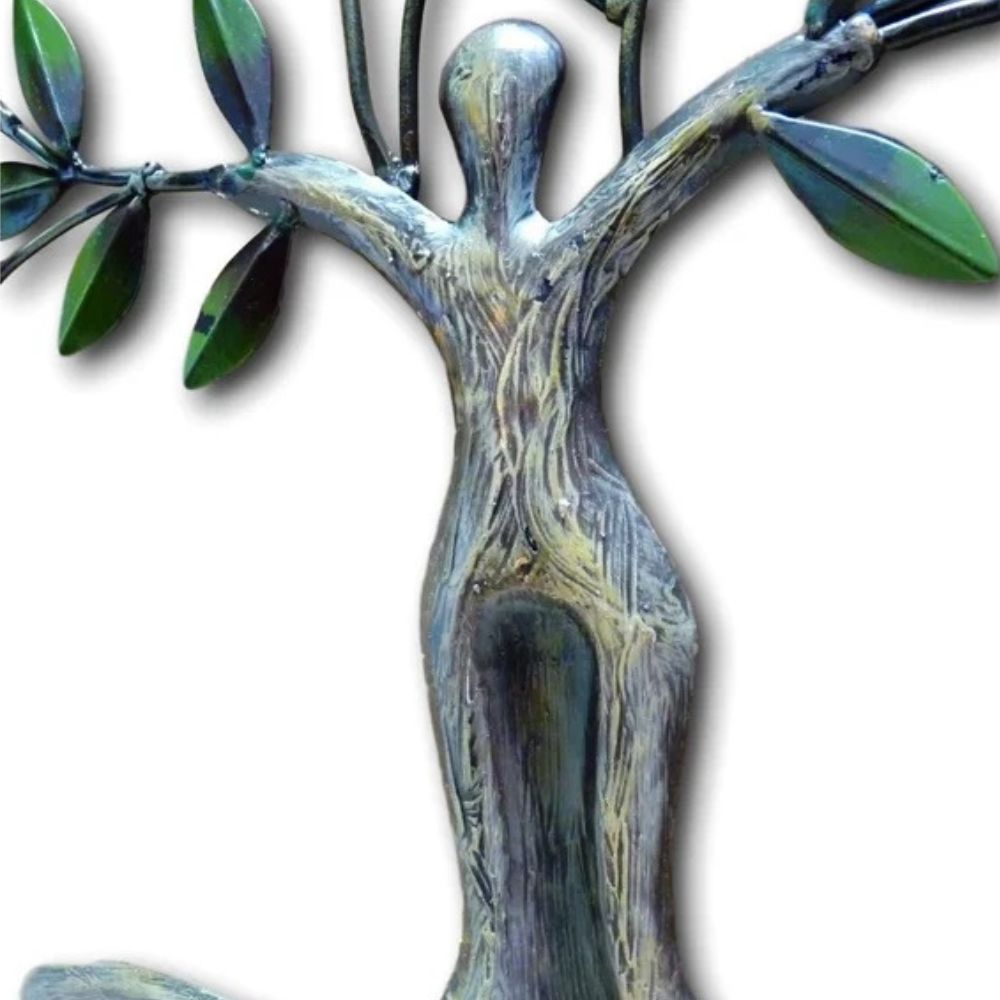 Dekorativer LEBENSBAUM ca.84cm Metall handbemalt