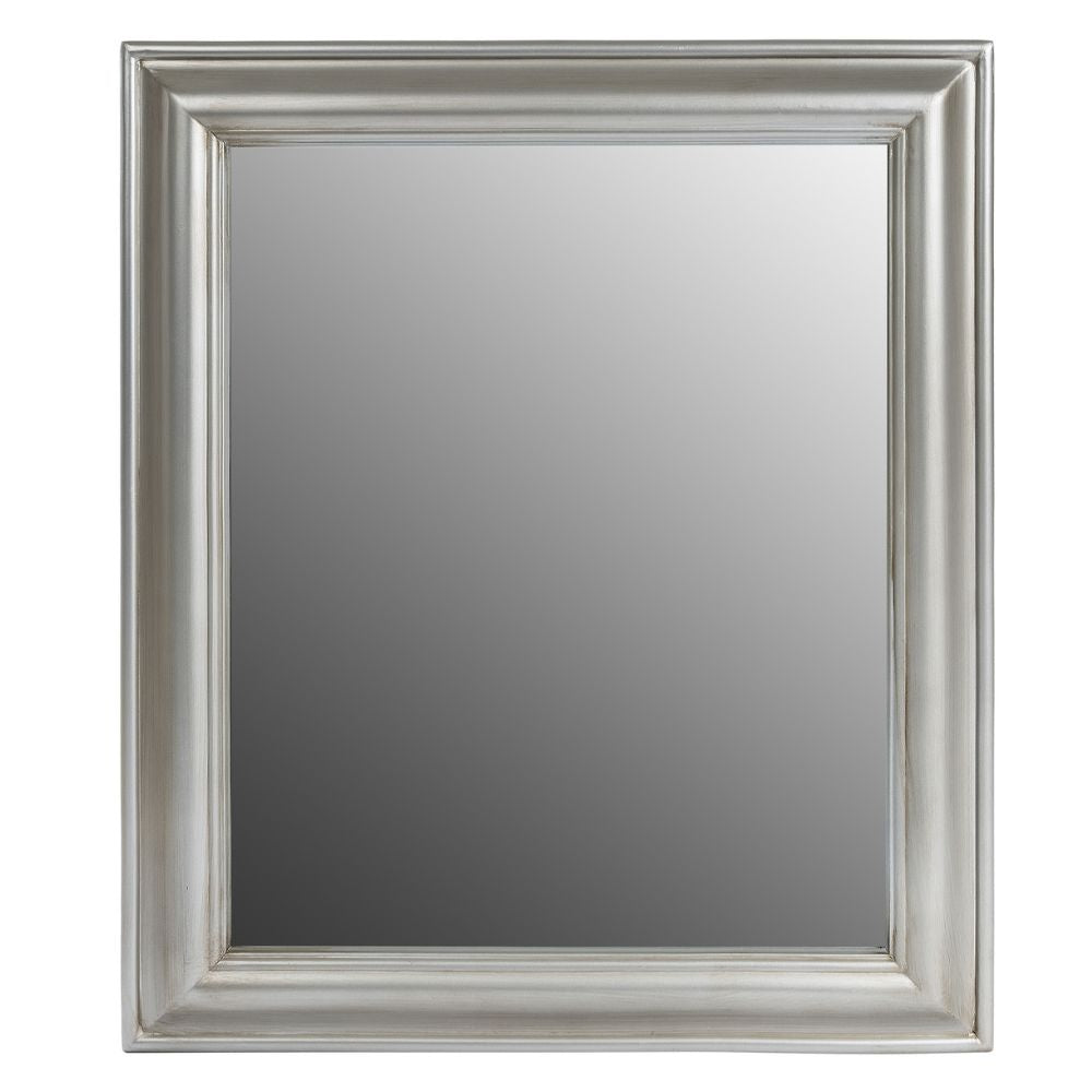 Vintage Spiegel FONDA Silber-Antik 82x62cm Facettenschliff