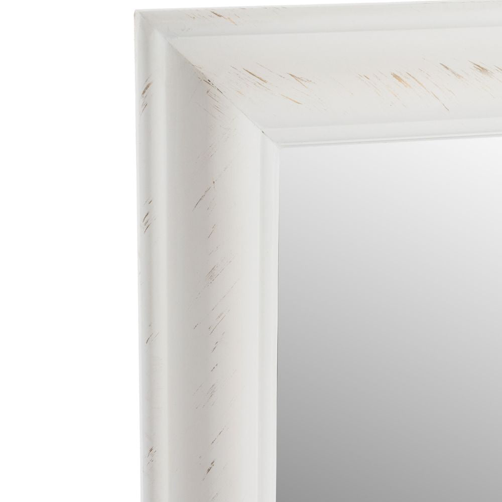 Vintage Spiegel FONDA Weiss-Antik 132x72cm Facettenschliff