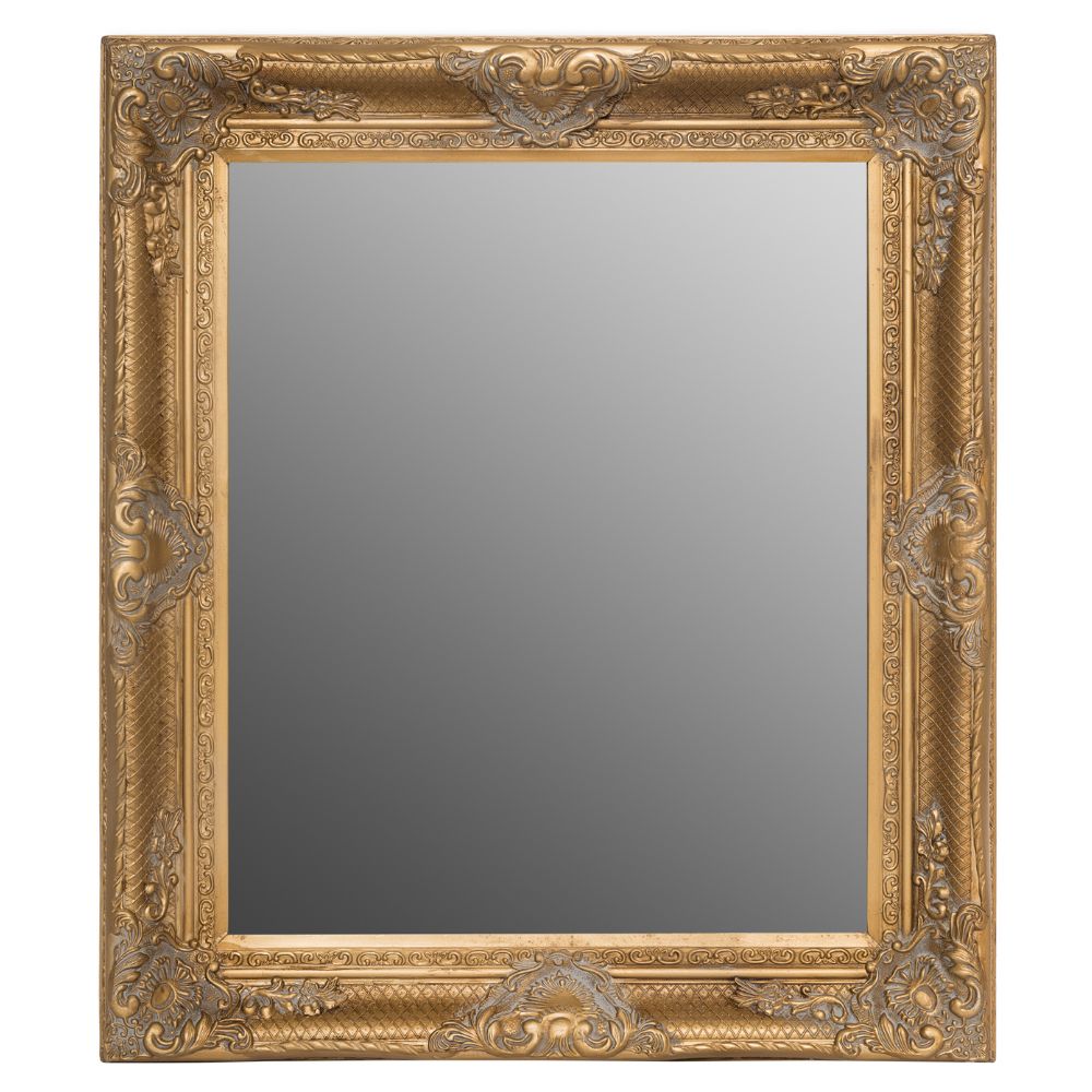 Barock Spiegel DORO antik-gold 78x68cm Wandspiegel Holzrahmen