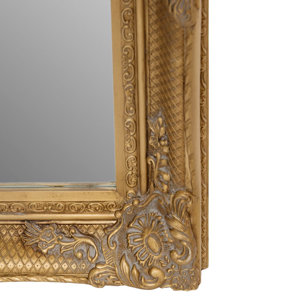 Barock Spiegel DORO antik-gold 78x68cm Wandspiegel Holzrahmen