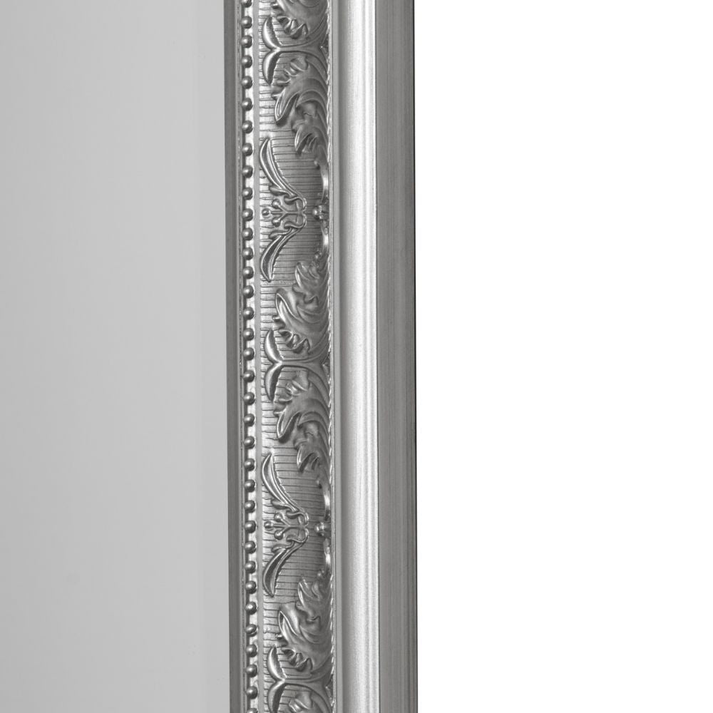 Traumhafter Spiegel FIORAL 162x72cm antik-silber Facette