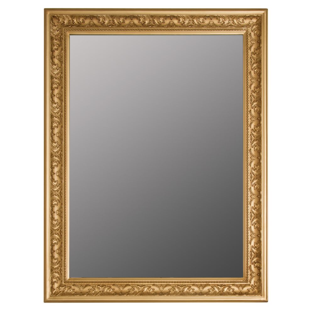 Traumhafter Spiegel FIORAL 82x62cm antik-gold Facette