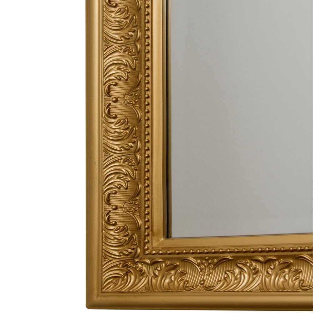Traumhafter Spiegel FIORAL 82x62cm antik-gold Facette