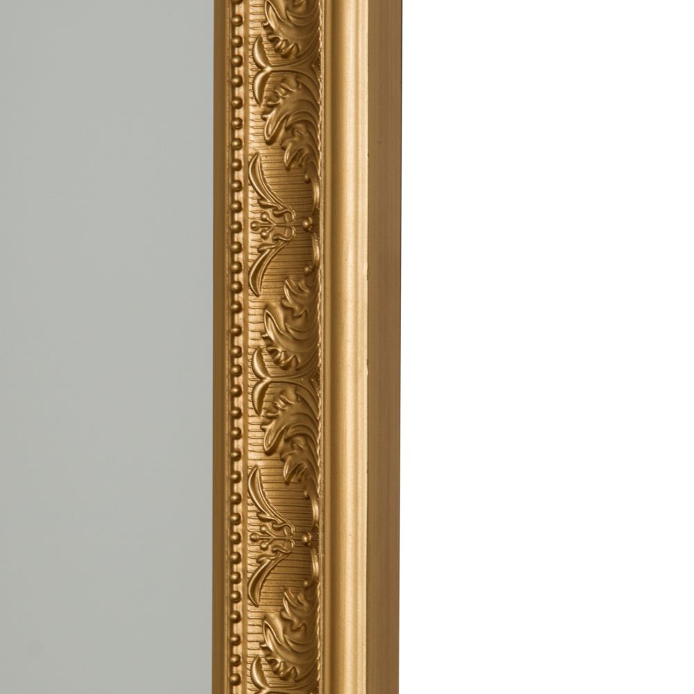 Traumhafter Spiegel FIORAL 82x62cm antik-gold Facette