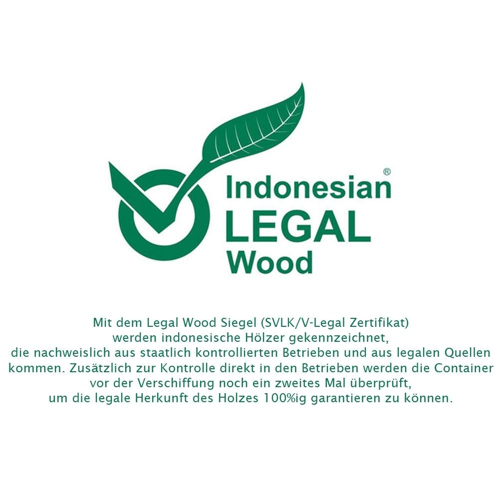 Teakholz Paravent TORONTO Natural ca. H180cm Raumteiler Äste