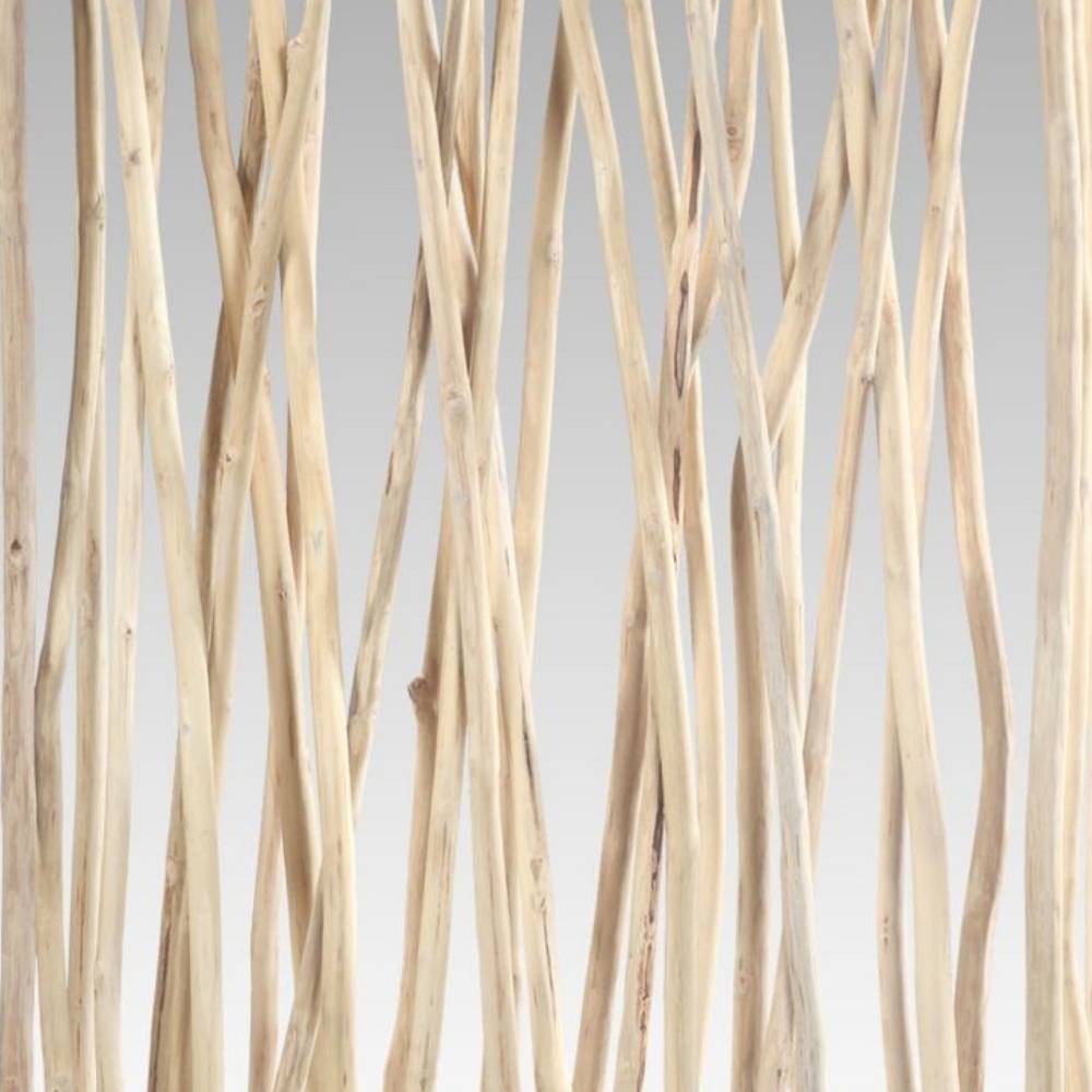 Teakholz Paravent TORONTO Natural ca. H180cm Raumteiler Äste