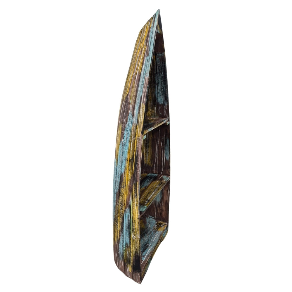 Massivholz Bootsregal BALI Albasia Jungle ca. H150cm Bücherregal